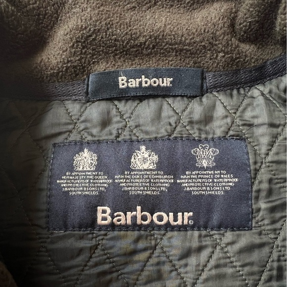 Barbour Green lightweight zip jacket quilted USA 8 - Picture 4 of 8